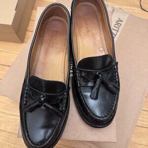 ALOHAS Black Terrane Penny Loafers